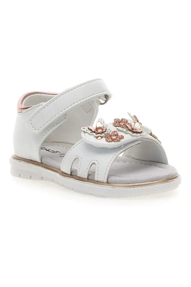 Sandali Bianchi e Rosa Con Strappo in Velcro Grazie 200C355 [ROSE GOLD] miniatura 2