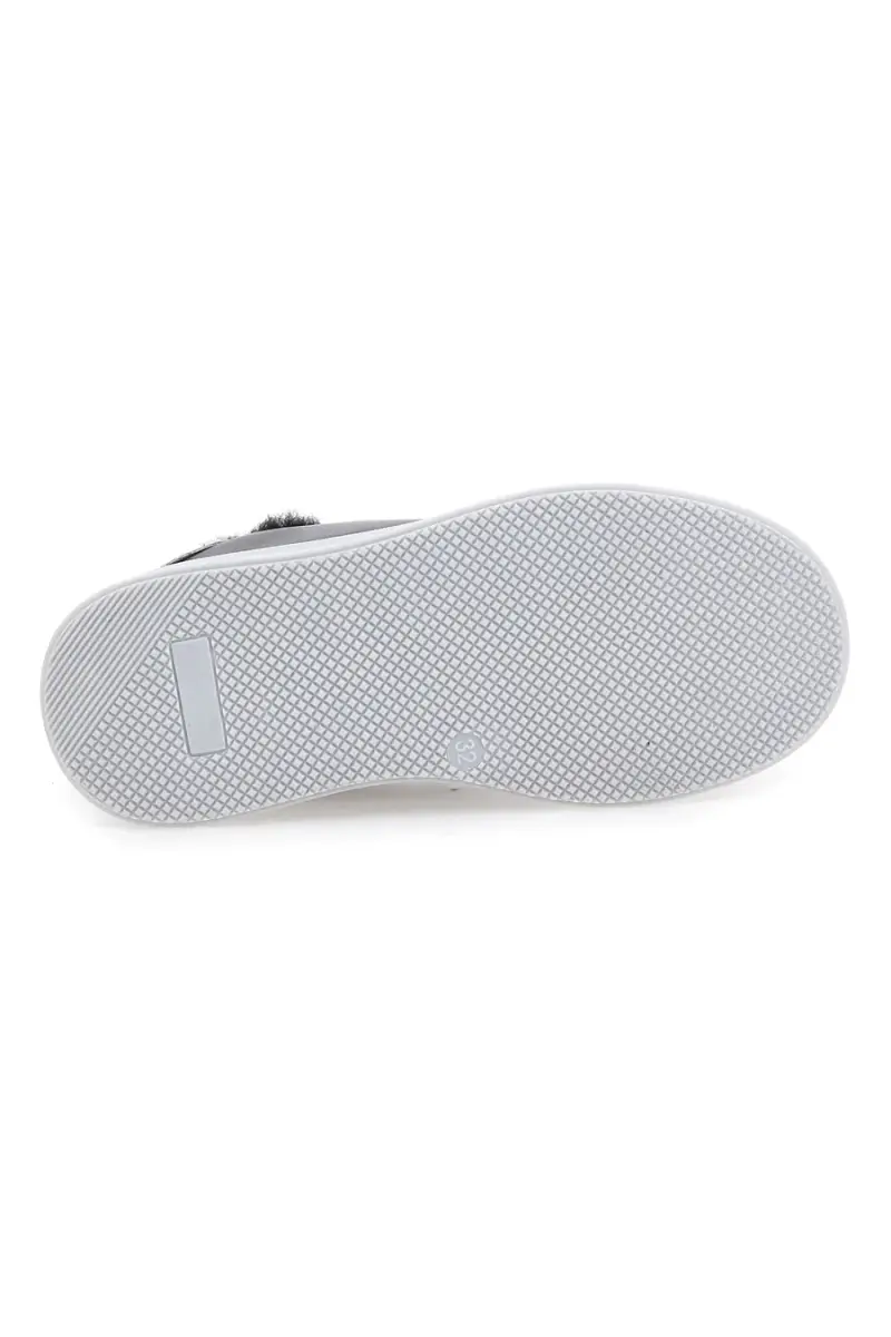 Sneakers nere con pelliccia e dettagli metallici Grazie Girl 153451 [NERO] miniatura 5