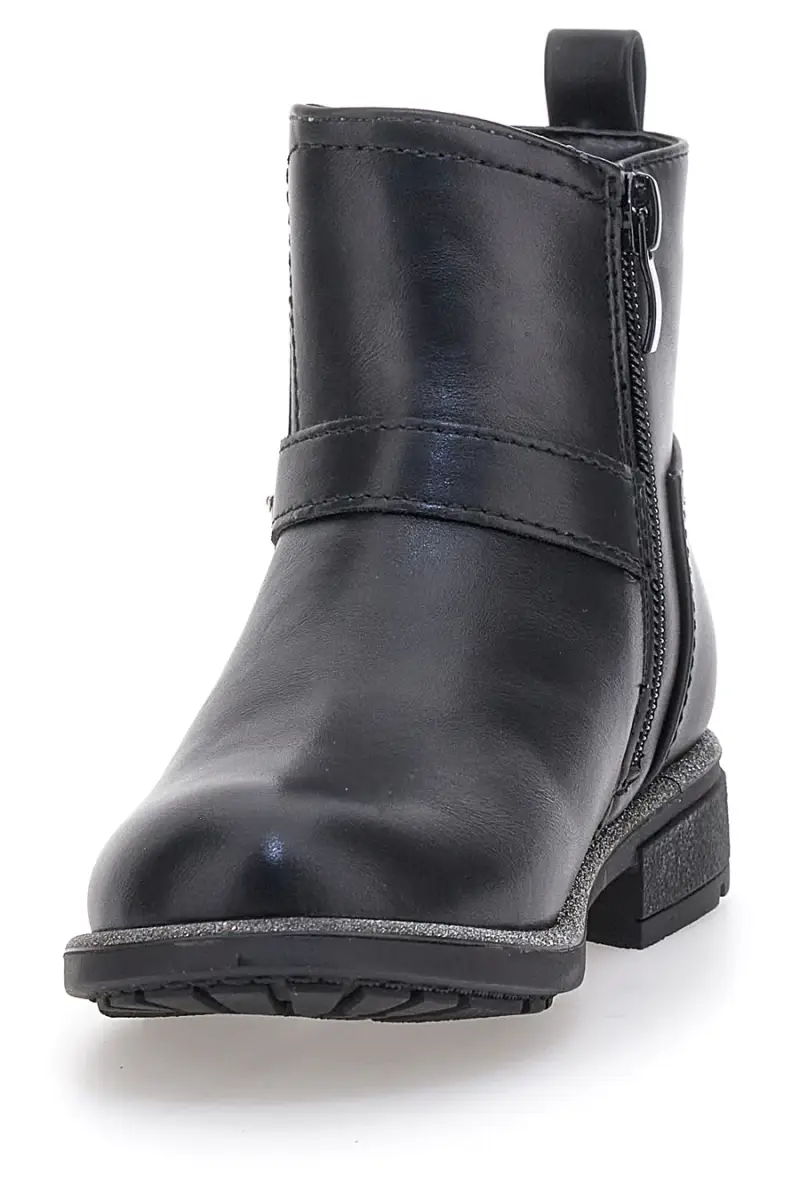 Stivaletti neri con cuori glitter e fibbia a cuore Grazie Girl 456459 [NERO] miniatura 3