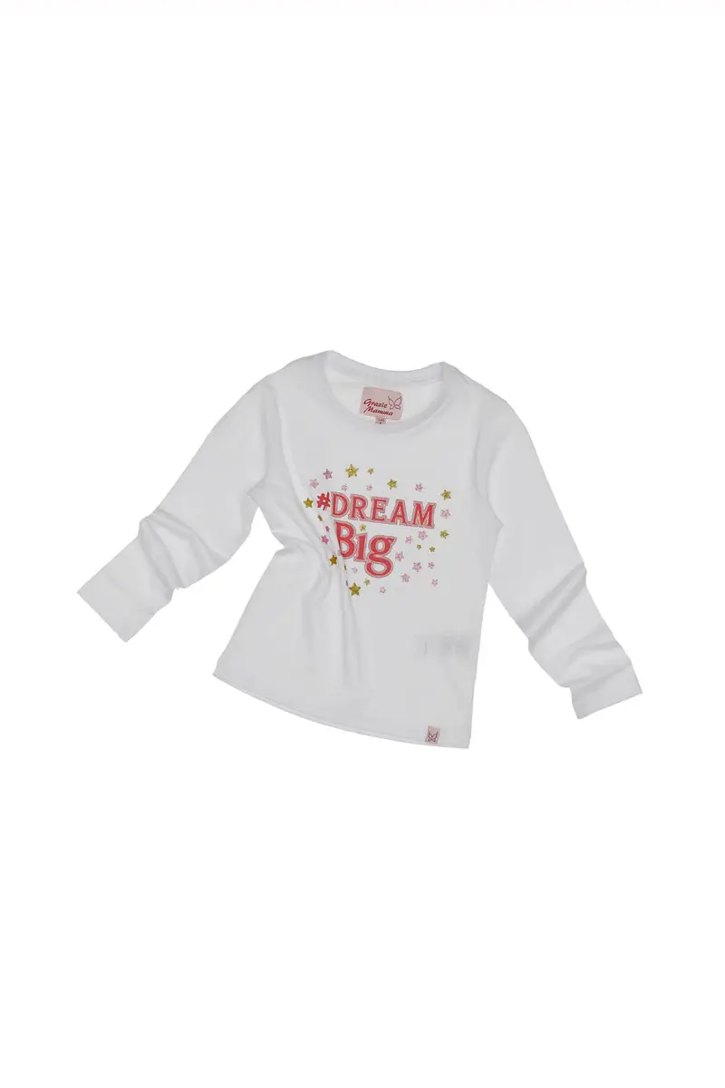 Maglietta Grazie Mamma 04060 Bianca [BIANCO]