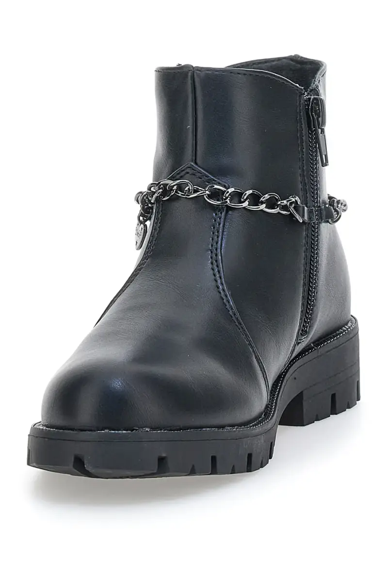 Stivaletti neri con catena decorativa e stella borchiata Grazie 1729 [NERO] miniatura 3