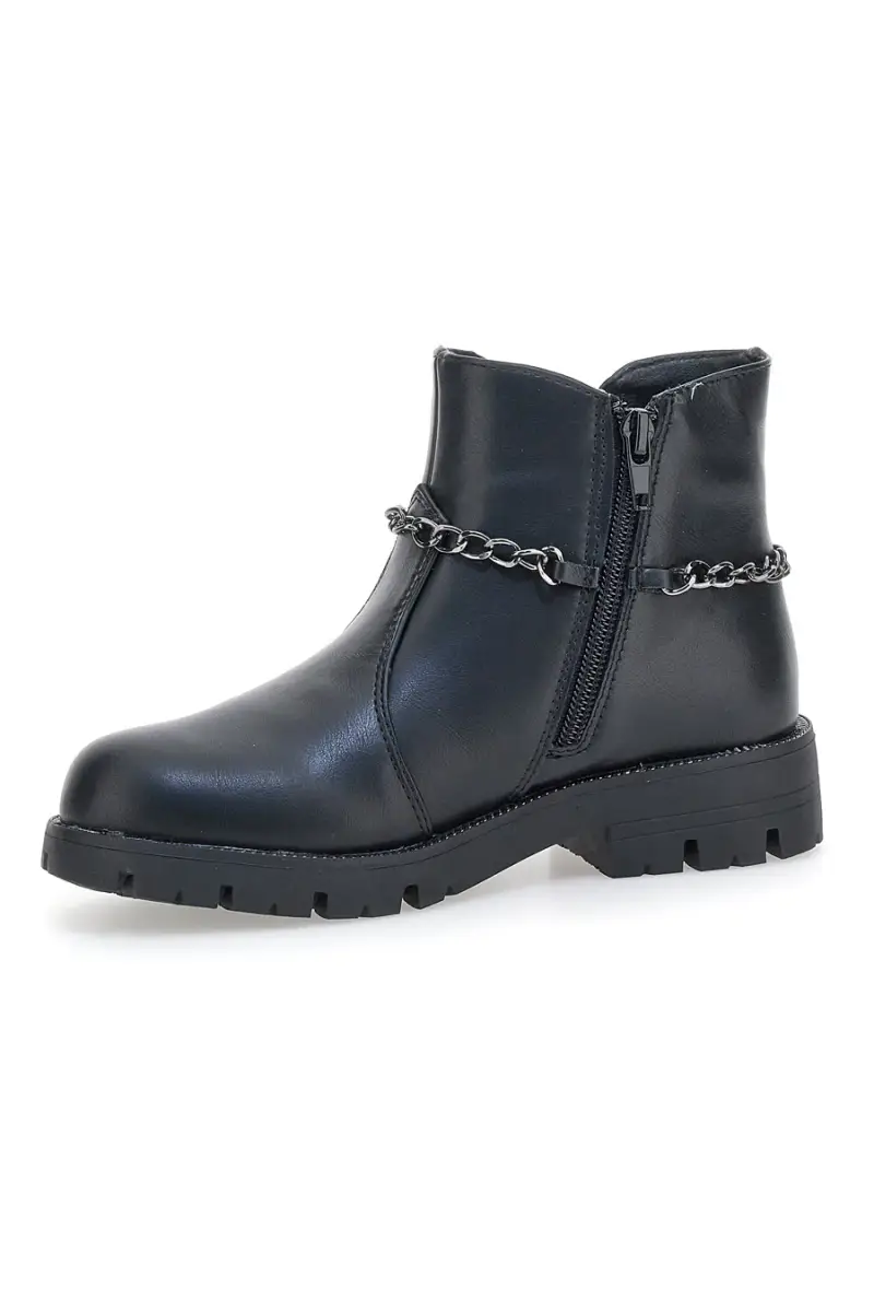 Stivaletti neri con catena decorativa e stella borchiata Grazie 1729 [NERO] miniatura 4