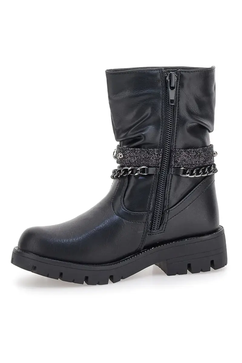 Stivaletti neri con catene e charm Grazie 1740 [NERO] miniatura 4