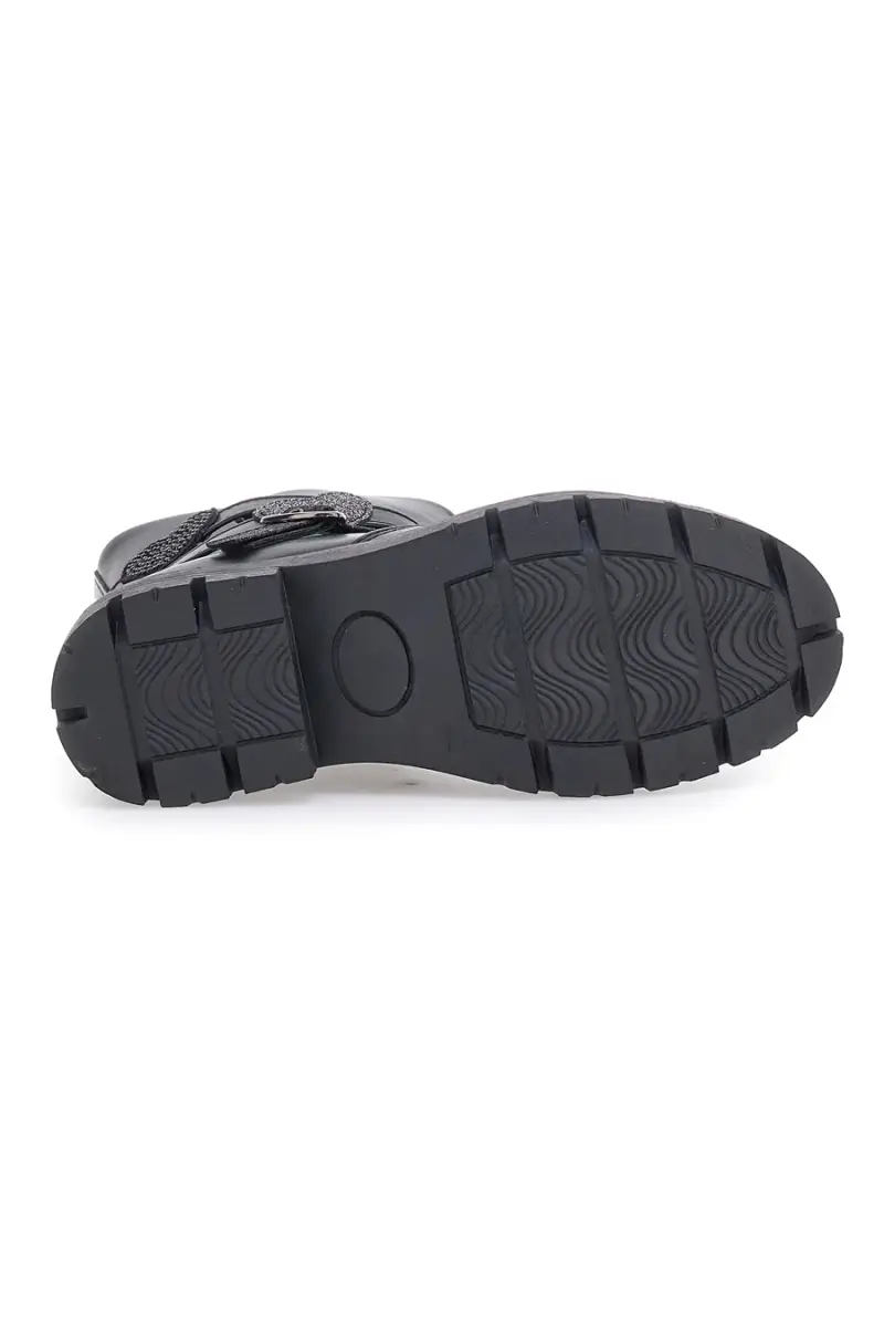 Stivaletti Neri con Dettagli Glitter e Cuoricini Grazie 1622 [NERO] miniatura 5