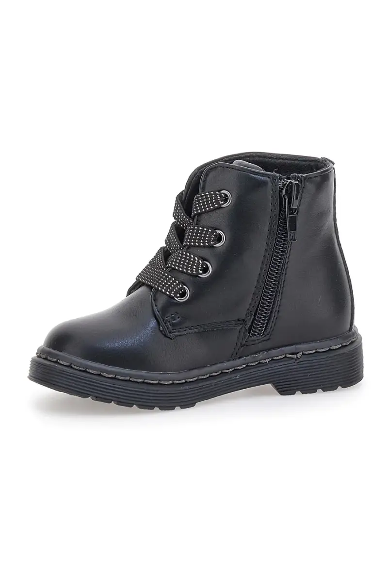 Stivaletti neri con scritte glitter Grazie 1506 [NERO] miniatura 4