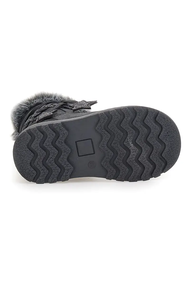 Stivaletti neri con stelle glitter e bordo in pelo Grazie 1528 [NERO] miniatura 5