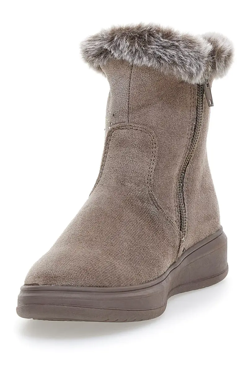 Stivaletti tortora con stelle glitter e pelo Grazie 1625 [TORTORA] miniatura 4