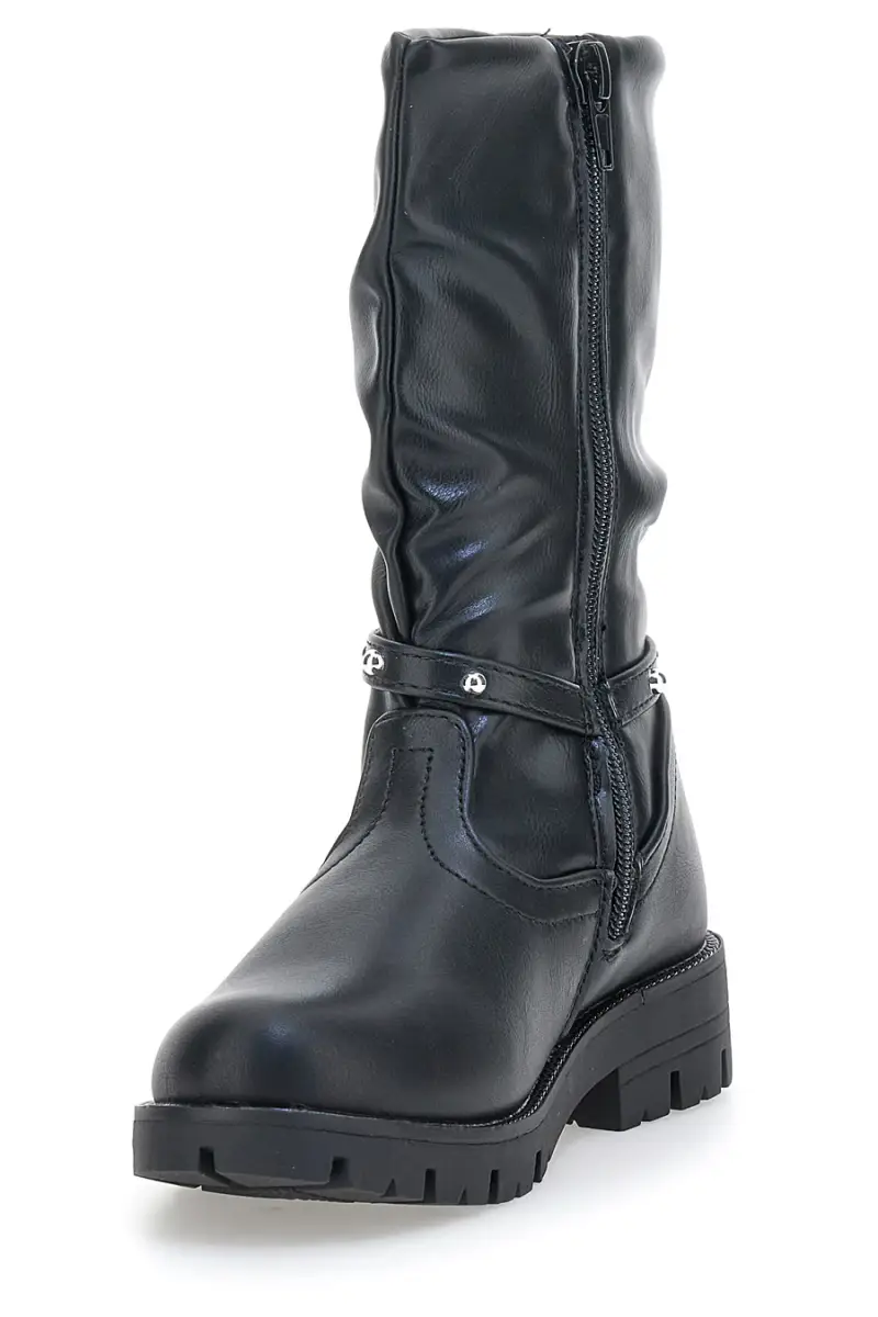 Stivali neri con scritta LOVE glitter Grazia 1756 [NERO] miniatura 4