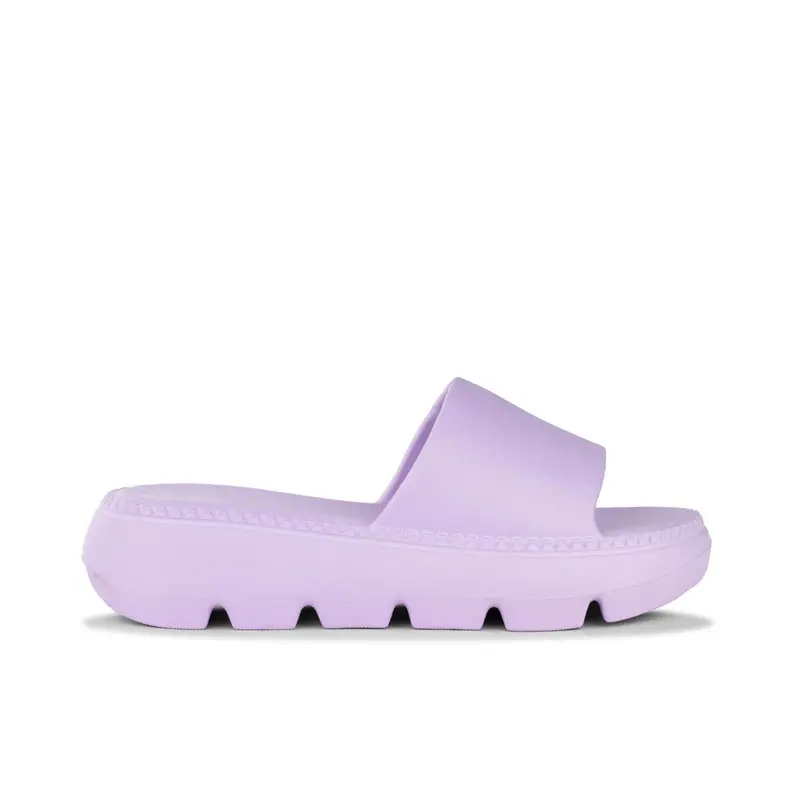 Ciabatte viola donna da mare in gomma con suola chunky