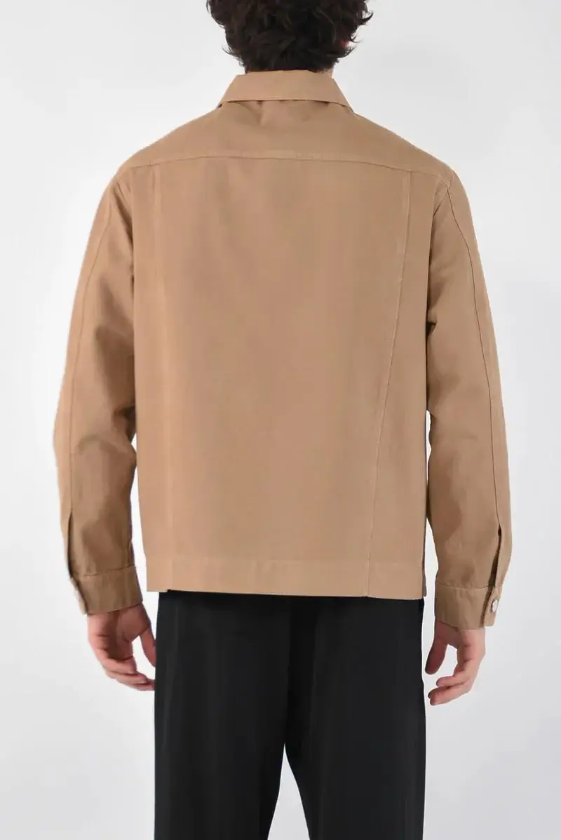 Giubbotto Cotone beige Cammello miniatura 3