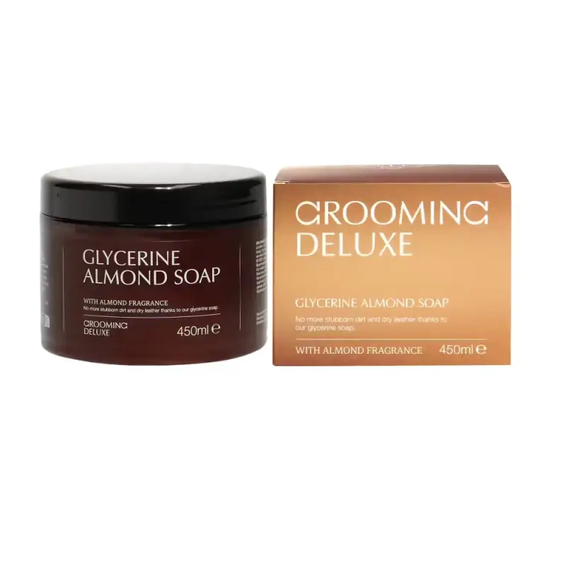 Sapone per cuoio da equitazione con mandorla e glicerina Grooming Deluxe