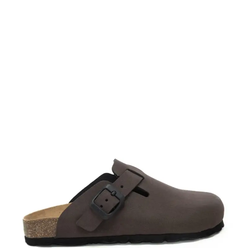 ciabatte da bambino luce in vera pelle con fibbia laterale testa di moro