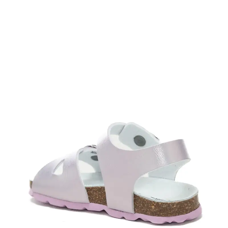 sandali da bambina aria con tomaia in vera pelle glicine miniatura 3