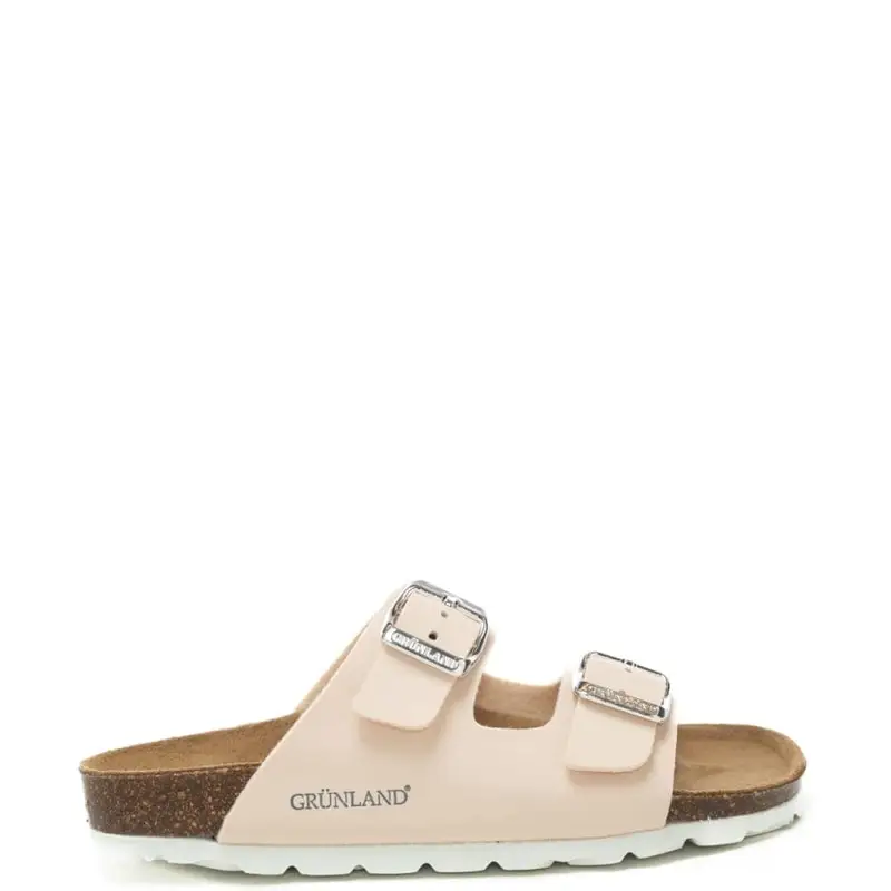 sandali da bambina luce con cinturini regolabili e maxi fibbie in metallo laminato pesca