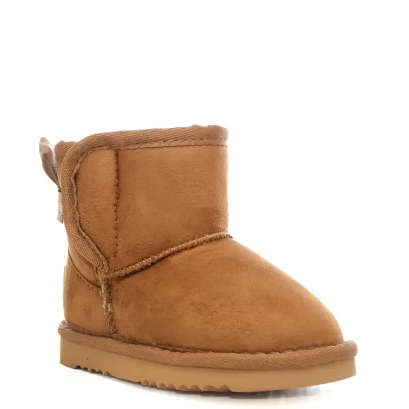 stivaletti da bambina croy in suede con fiocco in tessuto applicato sul retro cuoio miniatura 2