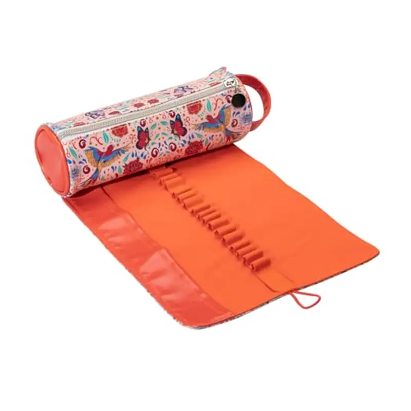 Grupo Erik: Astuccio Frida Kahlo | Portamatite Arrotolabile di Frida Kahlo, Astuccio Portapenne con cerniera e parte miniatura 3