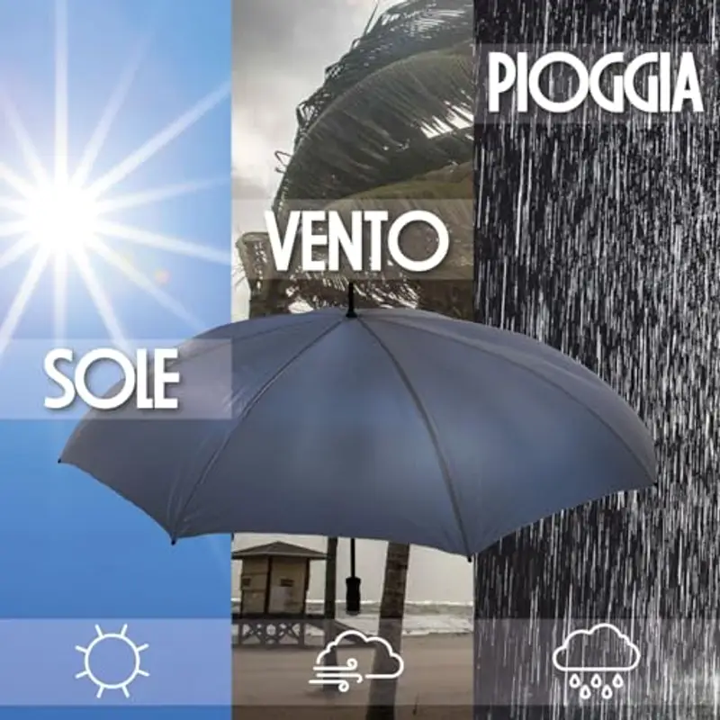 Gruppo Veneziano - ombrello personalizzato - Personalizza Ora con immagini, testi eo loghi - ideale per regali, uso quotidiano e aziendale miniatura 3