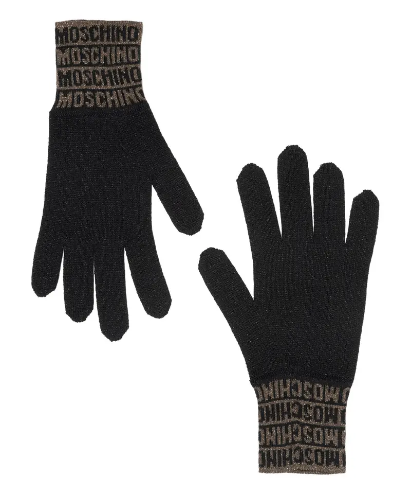 Moschino Guanti Nero 1559098