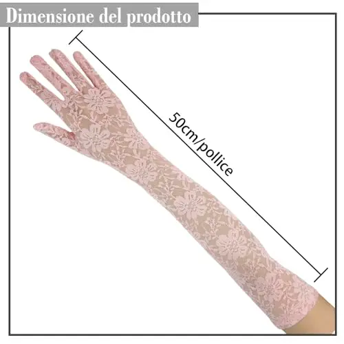 Yicelerate Guanti Donna Rosa 3234846 miniatura 2