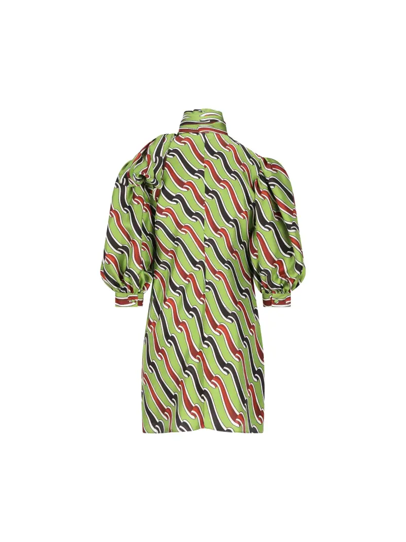 Abito In Seta VERDE miniatura 2