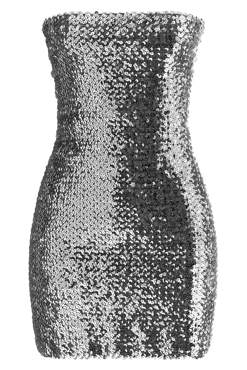 Abito Paillettes Argento