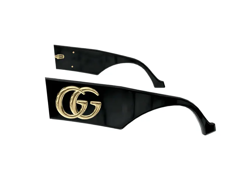 Gucci Aste di ricambio GG0956S Aste di ricambio Nero