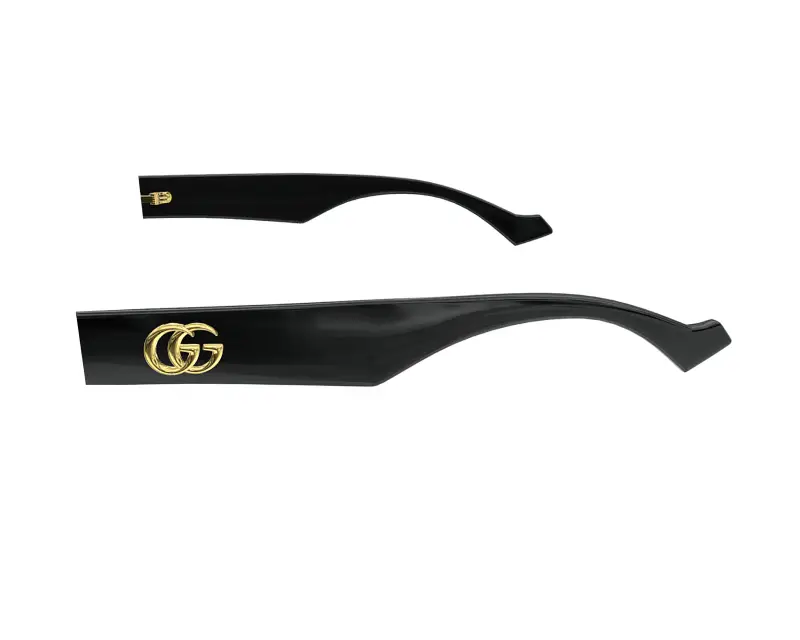 Gucci Aste di ricambio GG0998S Aste di ricambio Nero