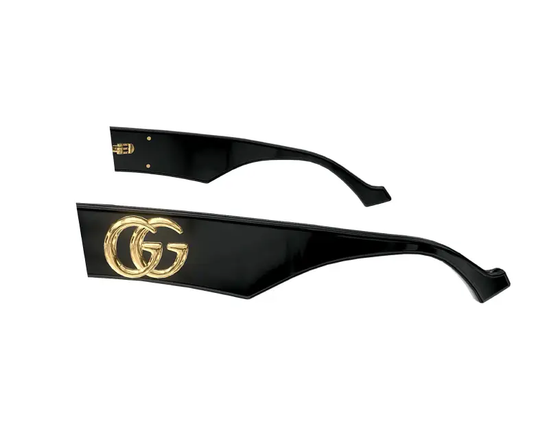 Gucci Aste di ricambio GG1421S Aste di ricambio Nero