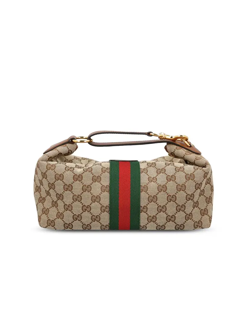 Borsa A Mano Gucci Vanity Media MARRONE miniatura 2