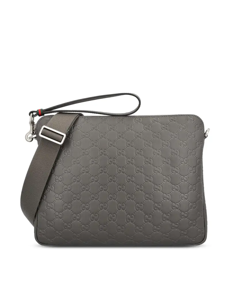 Borsa A Tracolla GG Emblem GRIGIO