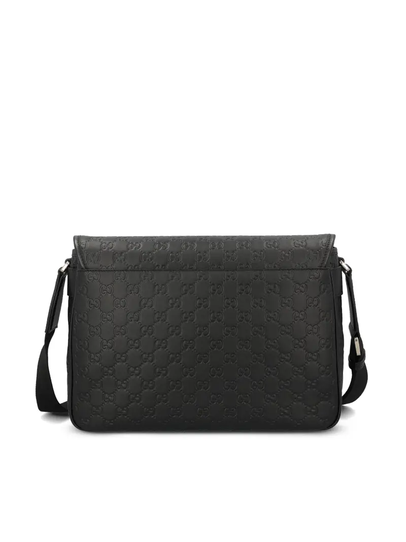 Borsa A Tracolla GG Emblem Media NERO miniatura 2