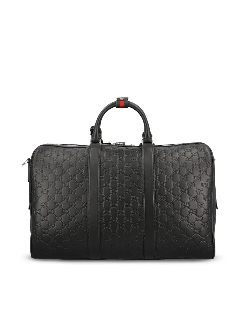 Borsone Grande GG Emblem NERO miniatura 2