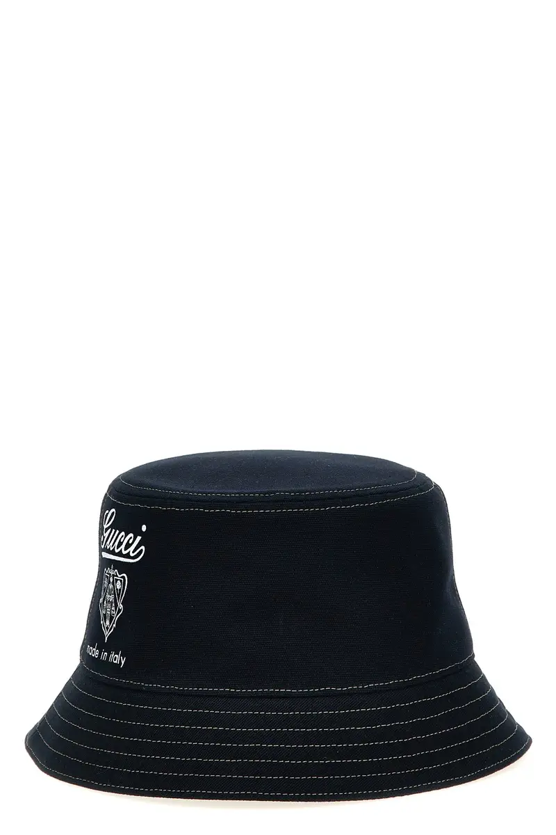 Bucket Hat Stemma Gucci Blu