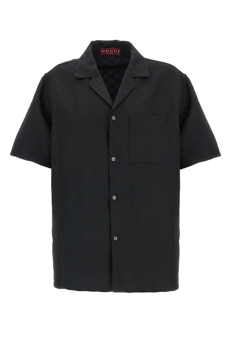 Camicia 'Bowling' Nero