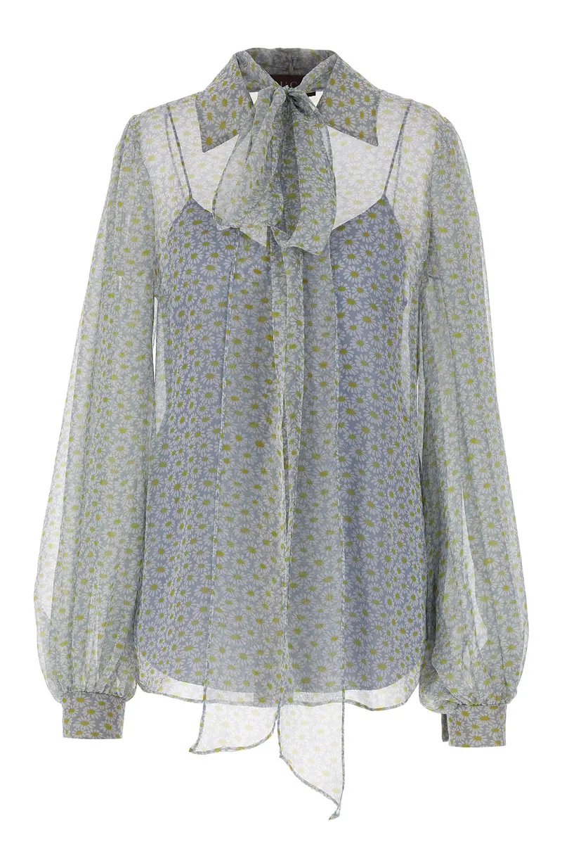 Camicia Chiffon Grigio