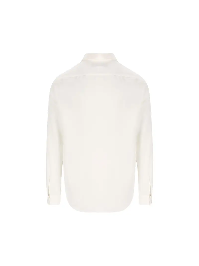 Camicia In Crêpe De Chine Di Seta_15+ BIANCO miniatura 2