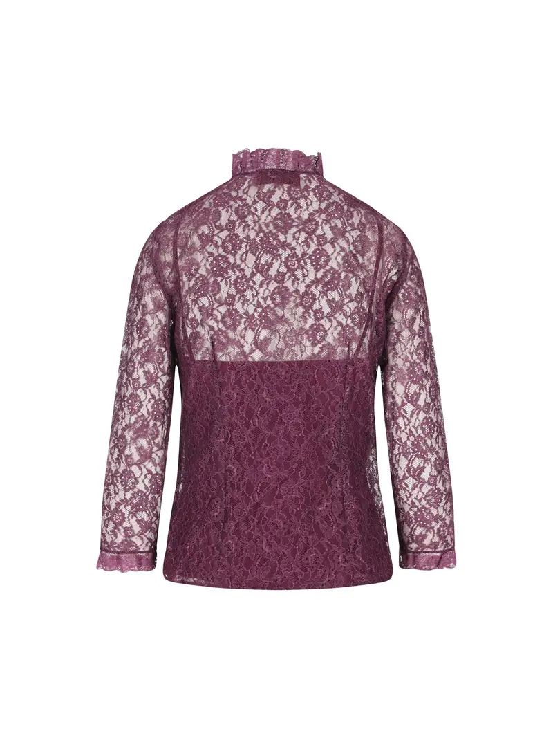 Camicia In Pizzo VIOLA miniatura 2