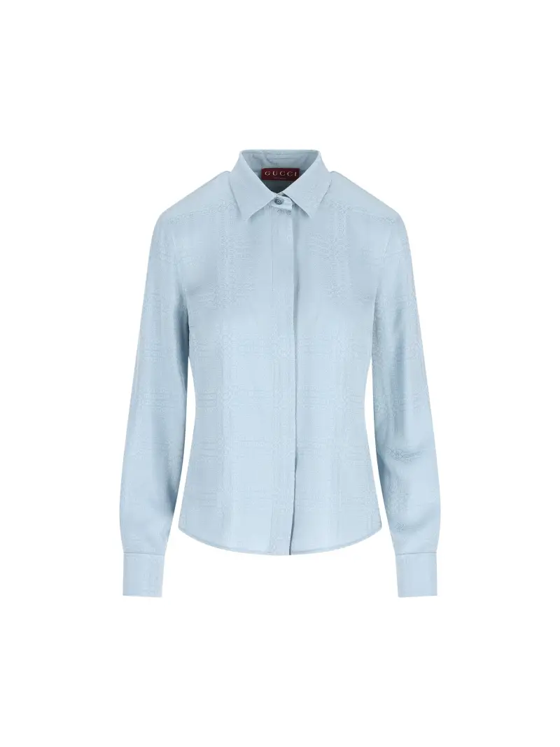 Camicia In Seta AZZURRO