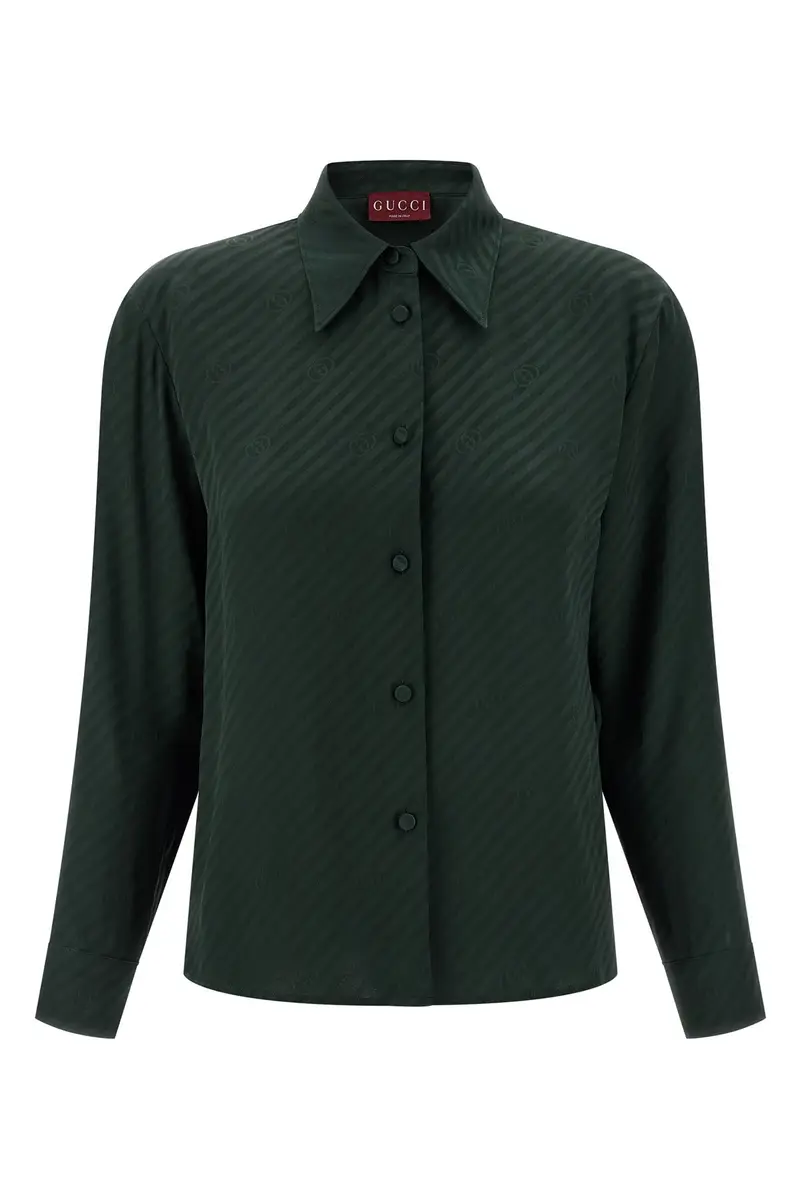 Camicia 'Incrocio Gg' Verde
