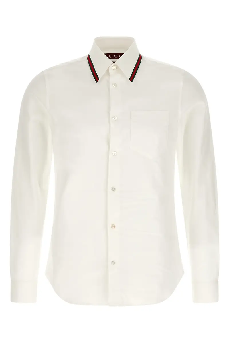 Camicia Nastro Web Bianco