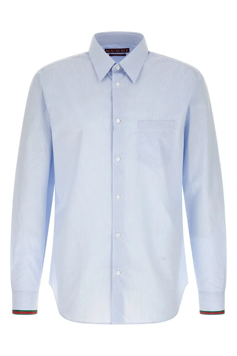Camicia Righe Azzurro