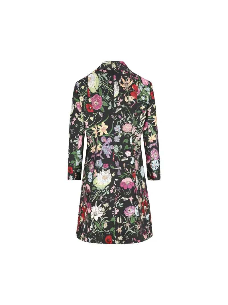 Cappotto In Broccato Di Seta Gucci Flora MULTICOLOR miniatura 2