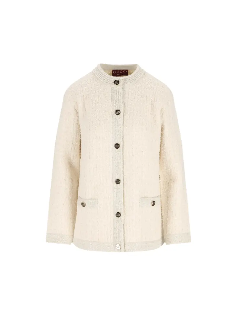 Cardigan In Lana BEIGE