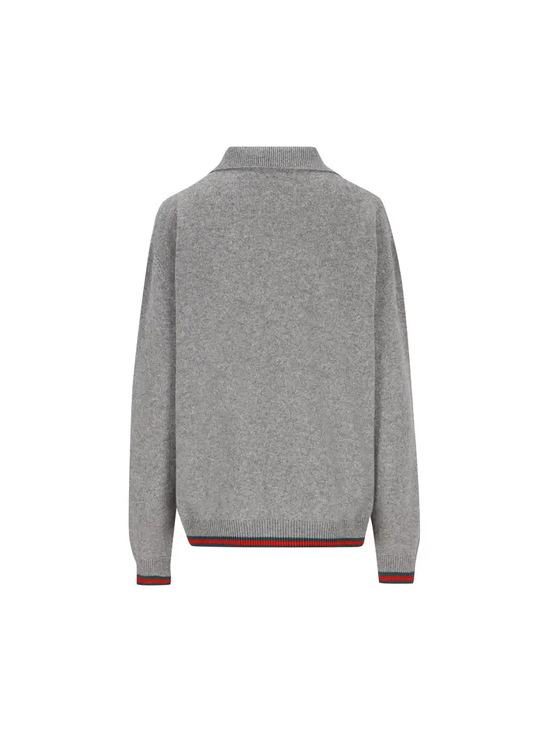 Cardigan In Lana E Cashmere GRIGIO miniatura 2