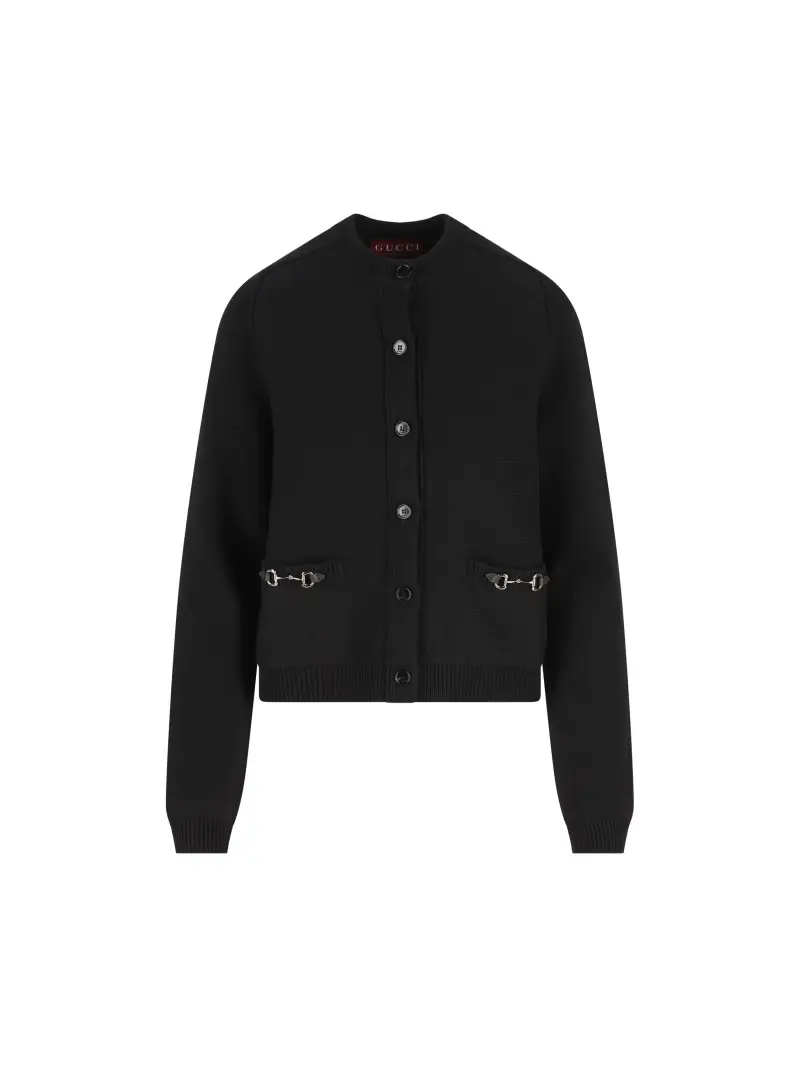 Cardigan In Lana E Cashmere NERO