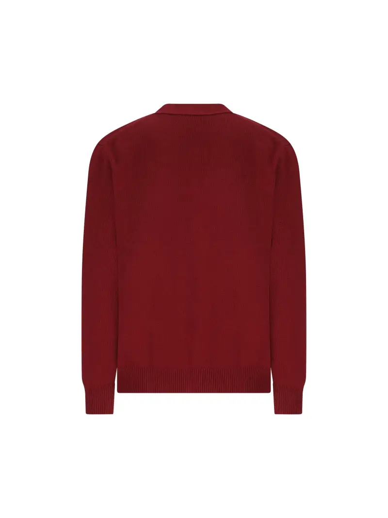 Cardigan In Lana E Cashmere ROSSO miniatura 2