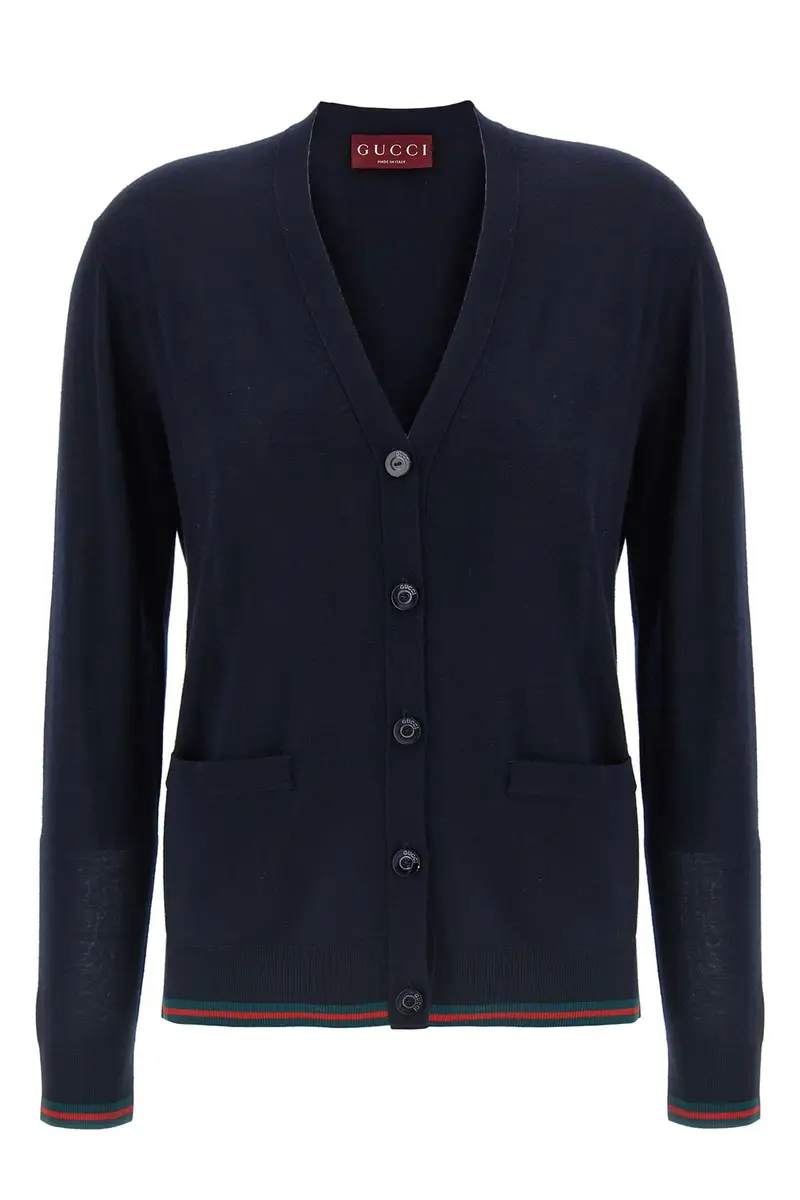 Gucci Cardigan Blu 2545957