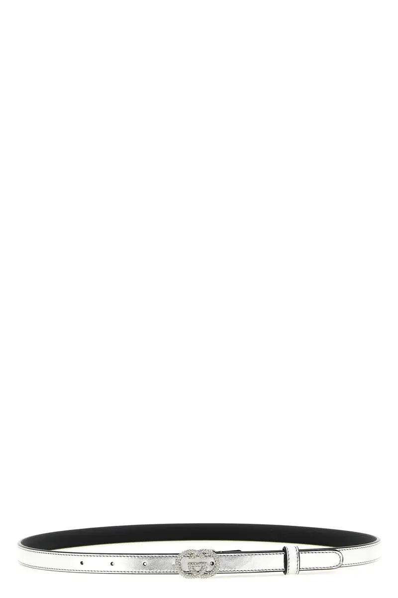 Cintura Incrocio Gg Argento