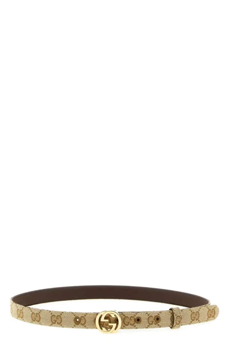 Cintura Incrocio Gg Beige