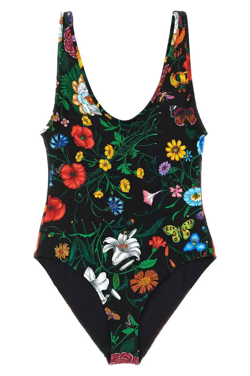 Costume Intero Gucci Flora Nero